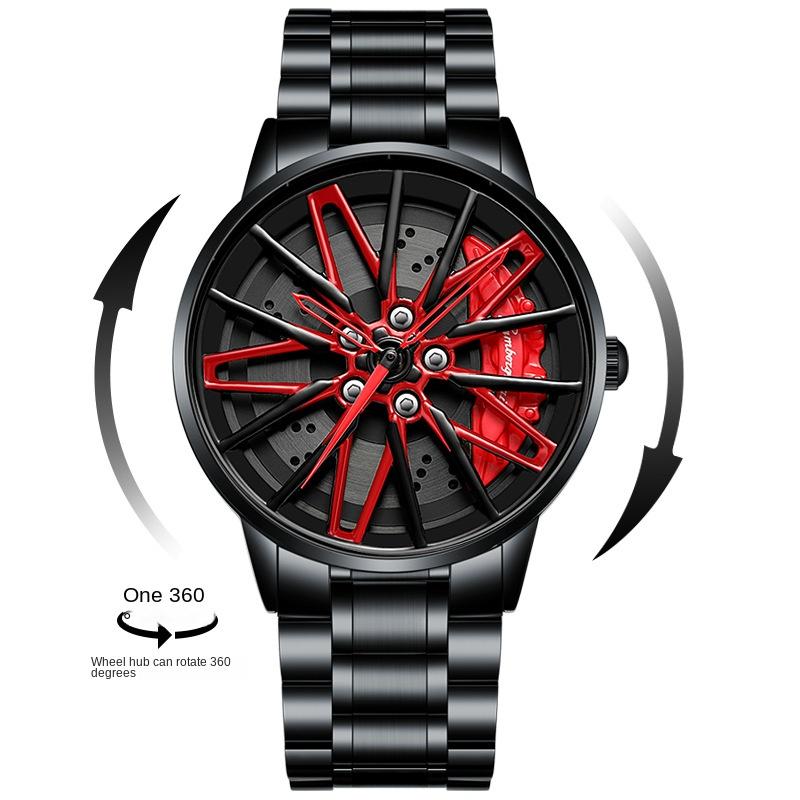 Ceas cu butuc rotativ modificat SVJ Ceas tridimensional Hollow Gini pentru bărbați Ceas cu cuarț