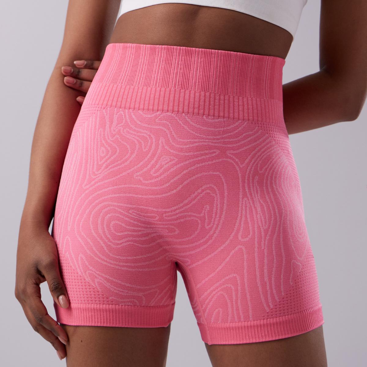 

Спортивные шорты, европейские и американские брюки для йоги с высокой талией, женские фитнес-брюки для бега, йога XL красный