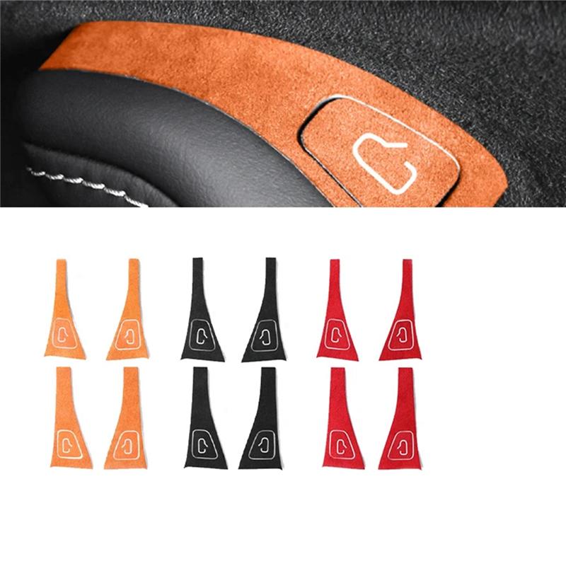 For Tesla Model 3 Model Y 2018-2025 Car Window Switch Button Sticker Door Glass Lifting Control Panel Trim Orange Accessories