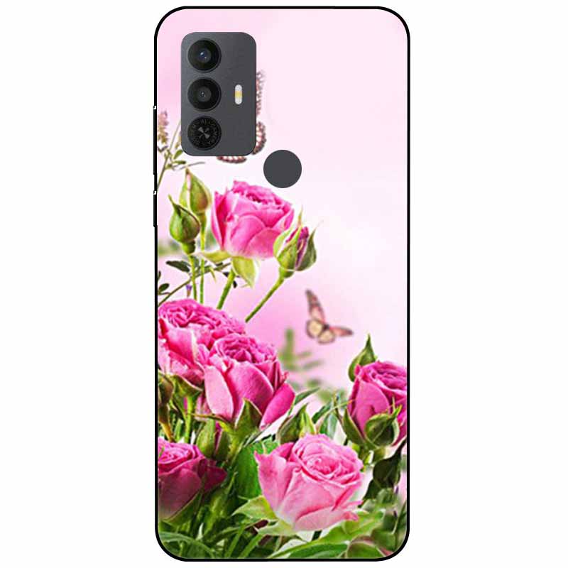 Für TCL 30 SE Hülle 305 6.52'' Silikon Weich Mode TPU Handyhülle für TCL 305 306 30SE Hülle 6165A Bumper Funda für TCL30SE 405