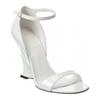 Ferragamo Vidette Patent Wedge Sandal White