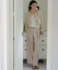 MAKE A TOAST Wool High-Waisted Belted Wide Pants Beige Mbefpa003Be