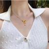 Runaway Princess Bowknot Heart Tassel Clavicle Necklace - Women's Luxury Fashion.