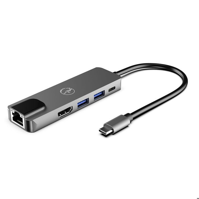 Autres Accessoires Informatiques Mobility Lab DOCK 5 En 1 USB-C : USB-C 100W + 2xUSB3.0 + HDMI + RJ45