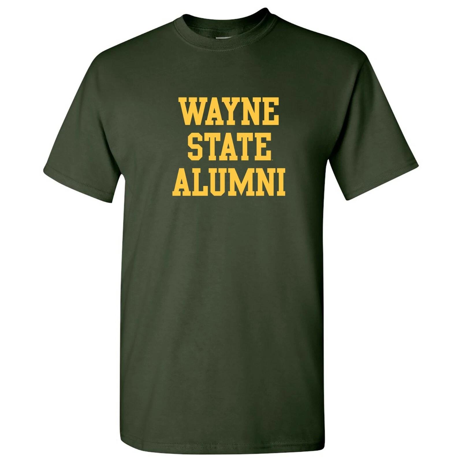 Wayne State University Warriors Basic Block Alumni Collegiate T Shirt - Forest 3XL