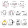 Creative Trendy Cartoon Cat Mouse Keyboard Headset Oil Drop Lapel Brooch Badge Pin Denim Bag Gift Men Women Fashion Jewelry