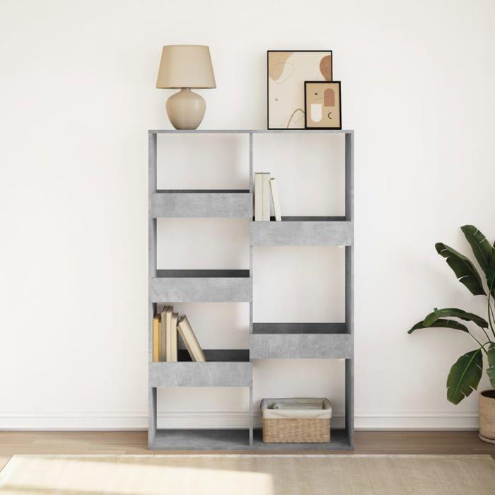 VidaXL Bookcase Concrete Grey 100x33x155.5 Cm Engineered Wood, Bookshelf, Storage Shelf, Cabinet 3309396