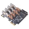 Practical PCIe to 4 Port USB 4Pin Card Adapter Card Desktop USB PCIE USB 3.2 Expansion Card for Desktop Motherboard