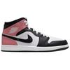 Air Jordan 1 Mid Rust Pink Herr Sneakers Vit Svart DQ8426-100