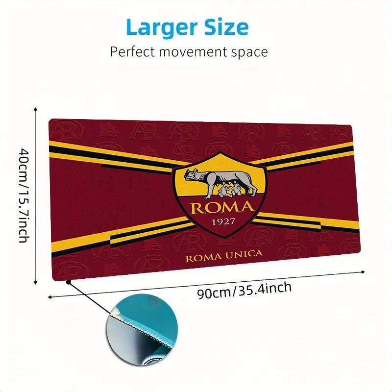 AS Roma Color Mouse Pad Large Gaming Table Cushion Non-slip Laptop Tablet Big Mousepad XXL Mat Mini PC Playmat With Lock edge
