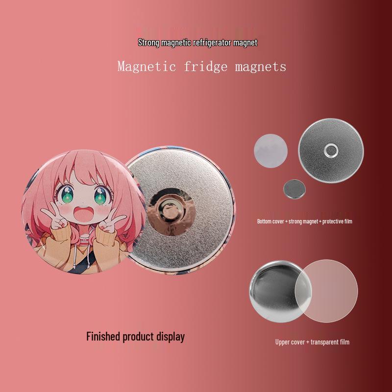 Strong Tinplate Refrigerator Magnet - DIY Blank Consumables, Various Specifications 25mm 50 sets/pack Strong Magnetic Fridge Magnet