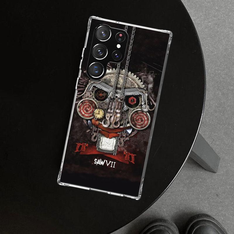 The Jigsaw Killer Horror Phone Case Cover for Samsung Galaxy S26 S25 Edge S24 S23 Ultra S22 Plus S21 FE S20 + Art Customized Fun
