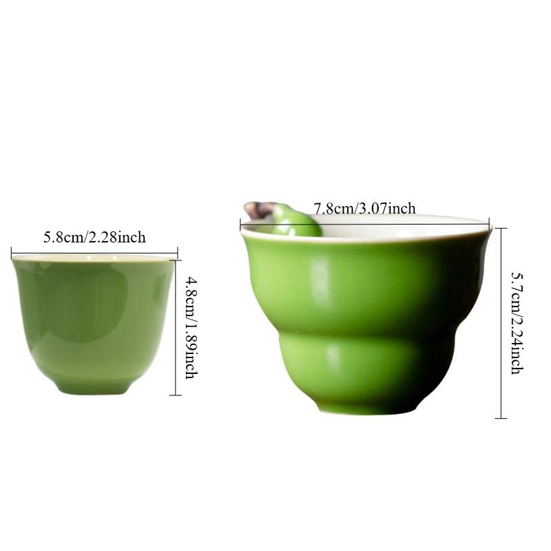 1PC Craft Gourd Teacup, Master Cup, Ceramic Kung Fu Tea Set, Household Personal Cup, Tea Cup, Tea Drinking Small Tea Bowl
