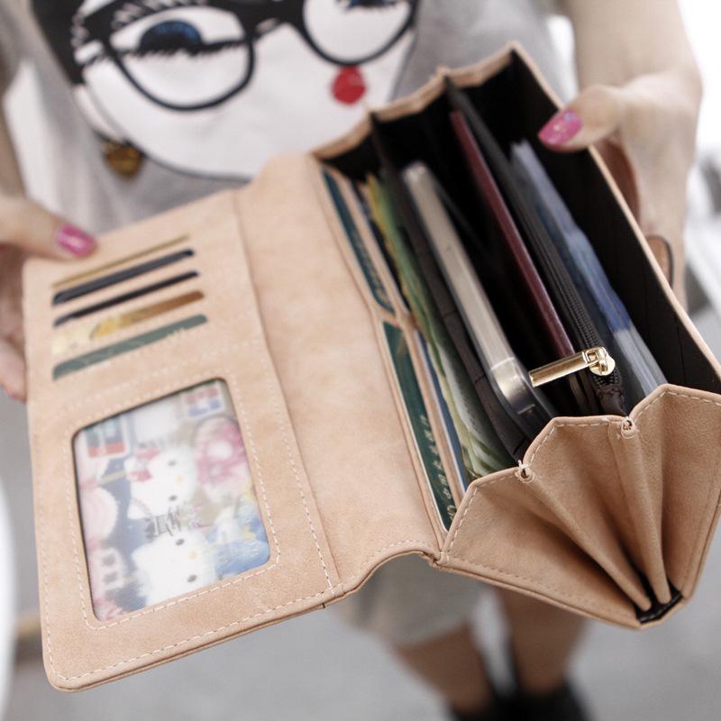 Women's Retro Large Capacity Multi-Card Slot Folding Clutch Wallet
