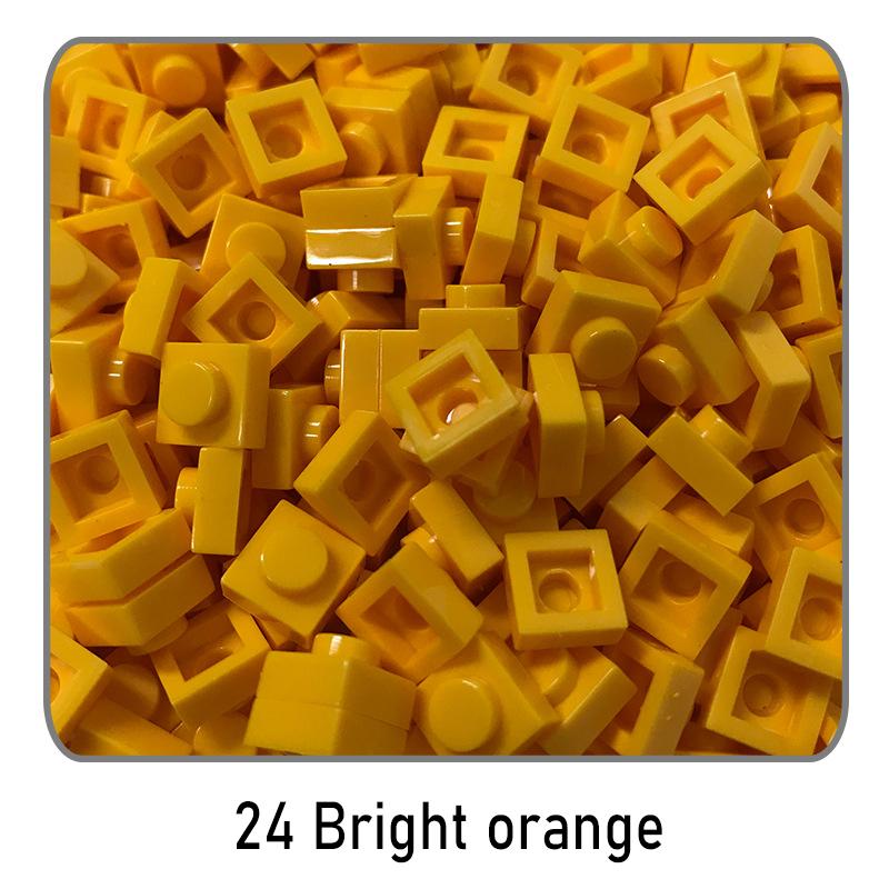 500Pcs Diy Pixel Art Building Blocks Thin Figures Bricks Compatible With 3024 1X1 Square Bricks Bulk Assemble Toys Gift For Chil