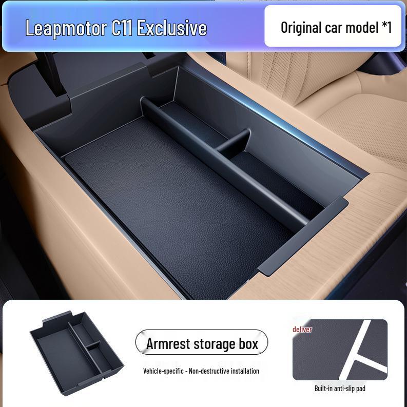 Center Console Storage Box: Car Armrest Organizer for 26 Models