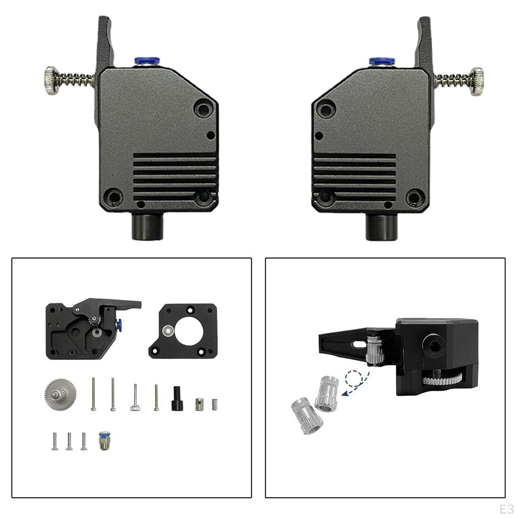 3D Dual Gear Extruder ,Dual Driver Feed ,Quality Accs Metal Replacement, Double Drive