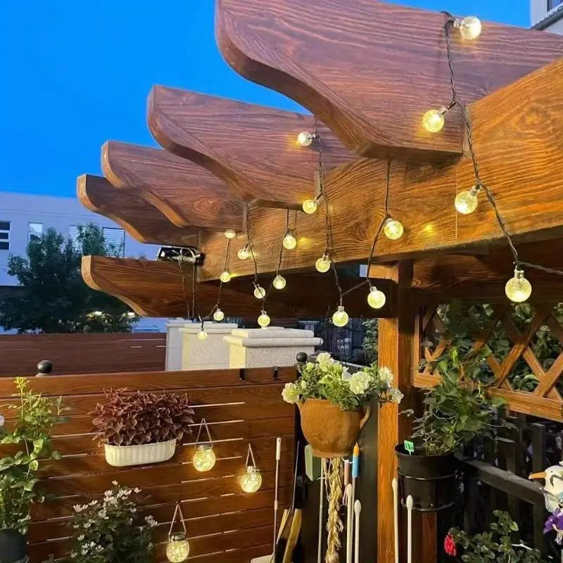 Christmas Light Solar Waterproof  Ball Garden Solar Lamp Power Led String Globe String Lights Holiday Home Decorations