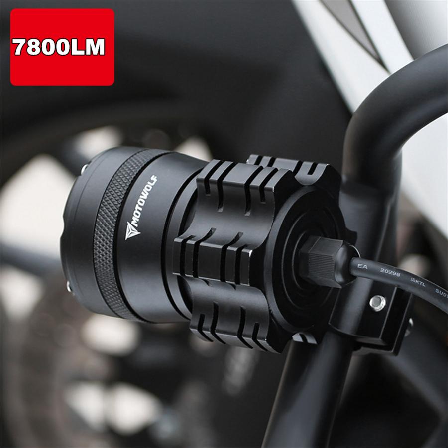 2PCS 180W 6500K 7800 LM Universal Aluminum Alloy 9 CREE Chips LED Motorcycle Headlights Motos Bulb Motorbike Waterproof