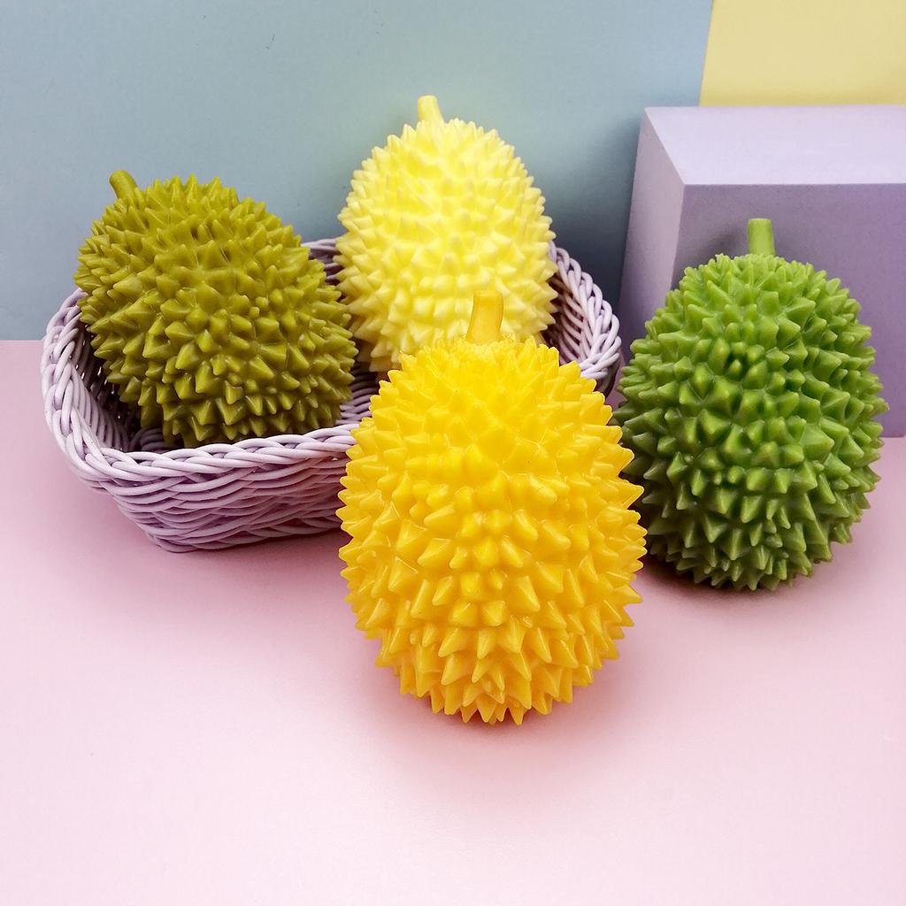 Novelty Light Transformation Simulation Durian Maltose Pinching Venting Fruit Pressure Ball Toy Funny Ornaments Creative Gifts