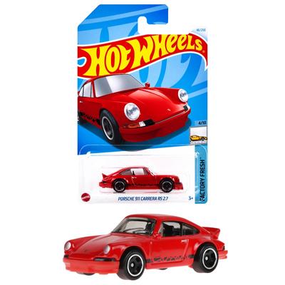 Hot Wheels Basic Car Porsche 911 Carrera RS Vehicle Toy Mini Car 3 Years Old and Up Red HXR05 2.7