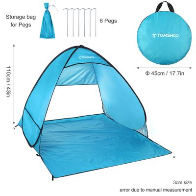 Tenda da spiaggia pop-up leggera automatica istantanea da esterno parasole tenda baldacchino cabana