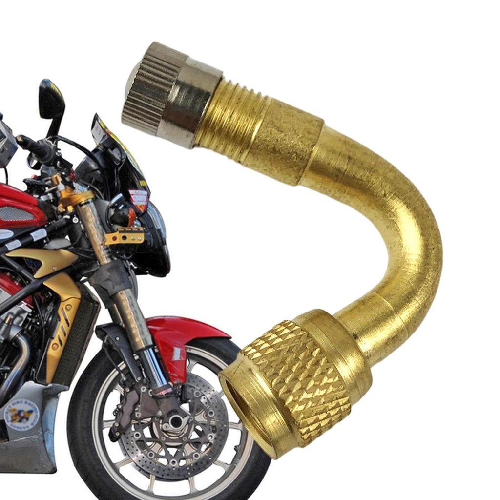 Motocyklový vzduchový ventil, 90° prodloužení, Adaptér pro prodloužení ventilu pneumatiky, Tvar L, Vzduchový ventil, Pro moped