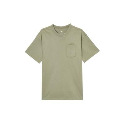Sportswear Swoosh Premium Essentials Minimalist Fashion Versatile Classic Pocket Short Sleeve T-Shirt Men Tops Light-Army-Green DQ9296-320