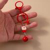 Cute Christmas Santa Clause Keychain Gingerbread Man Key Ring Pendant for Women Girls Handbag Decor DIY X'MAS Jewelry  Gifts