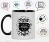 Inkdotpot Enjoy Your Coffee 11 Oz Ceramic Coffee Mugs Great For Bride Funny Novelty Gift For Coffee