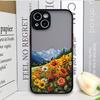 Mountain Forest Village Phone Case for IPhone 13 12 Mini 16 15 11 14 Pro Max 7 8 Plus SE X XS Shockproof Cover Sunflower Scenery
