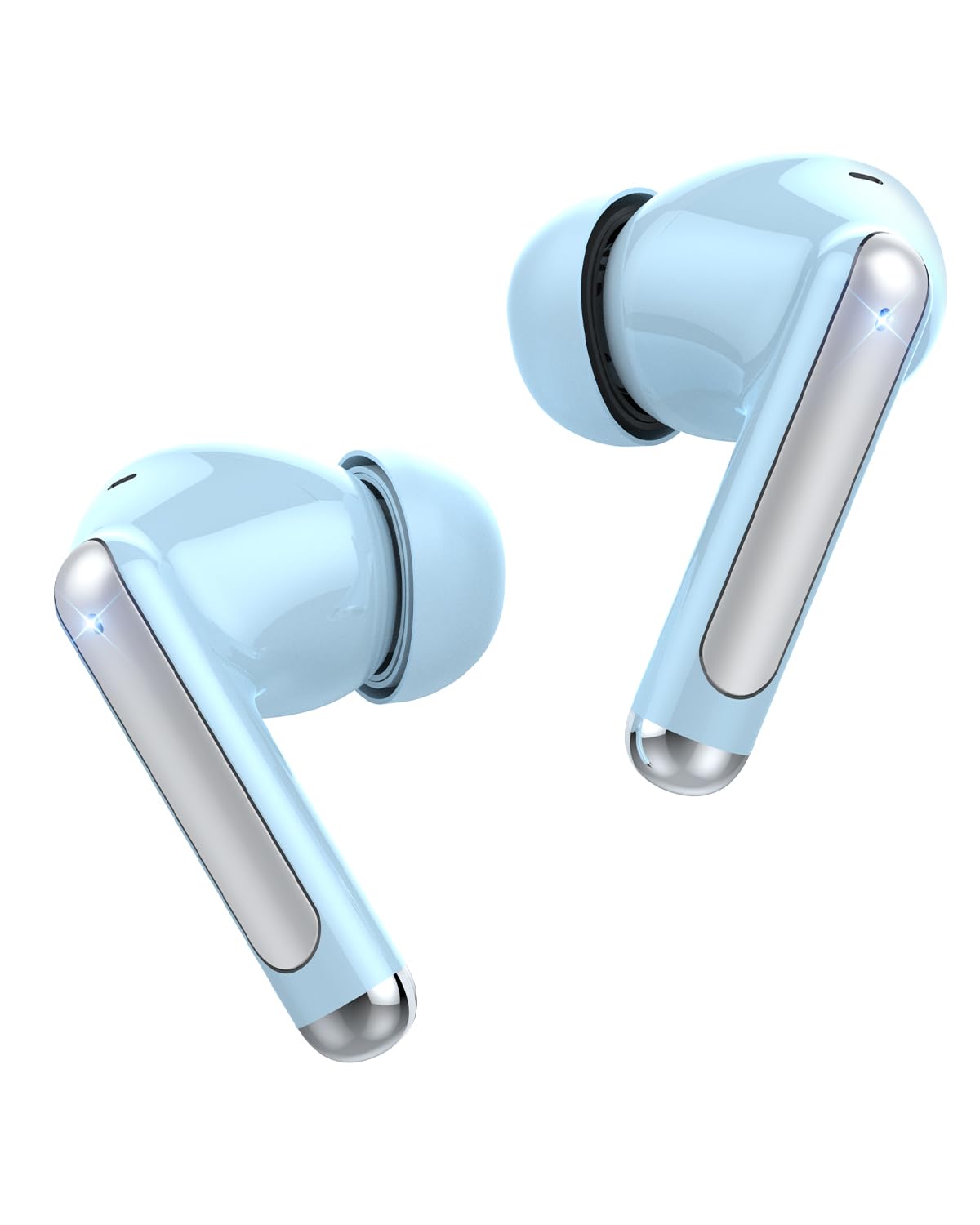 

Максимальная Иммерсивная Модель Прозрачный Беспроводной Bluetooth Bluetooth LED Двойное Шумоподавление ENC Звук Bluetooth Karuna 35 часов музыки Совместим с для и Игр синий