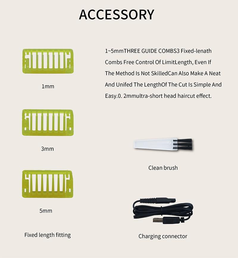 Electric Shaver For Men and Women Portable Full Body Trimmer USB T Shaped Blade Razor For Beard Armpit For Washable