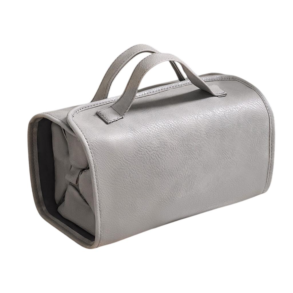 4 In 1 Travel Toiletry Bag 4 Detachable Compartments Hanging Makeup Bag PU Large Capacity Roll Up Cosmetic Bag for Travel