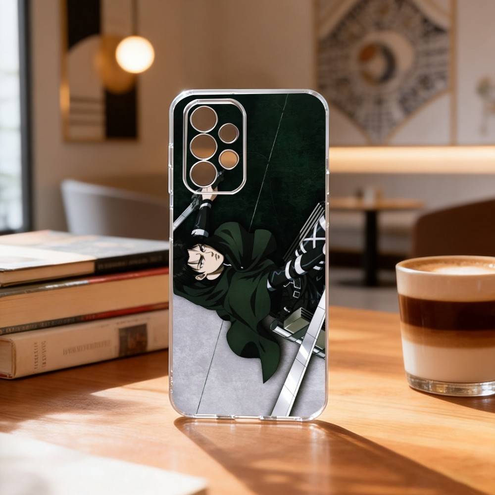 A-Attack on Titan L-Levi A-Ackerman  Phone Case Transparent Silicone Soft For Samsung S25,S24,S21,S22,S23,S30,Ultra,S20,Plus,Fe
