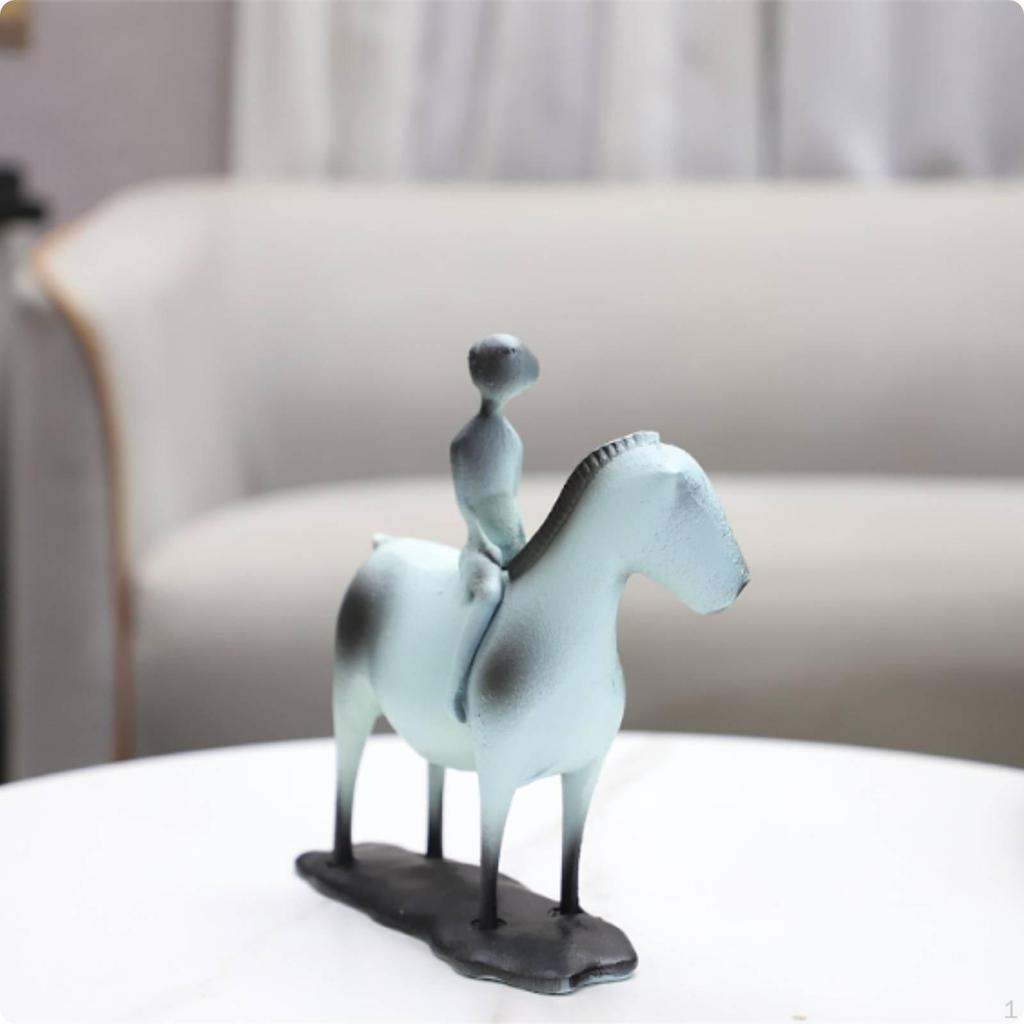 Equestrian Statue Minimalist Horse Sculpture Modern for Home Display, Living Room,