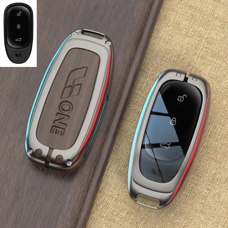 For Li Lixiang L6 L9 L8 L7 Mega One Car Key Case Fob Car Special Protective Case Buckle Metal Keychain Ring Shell Accessories