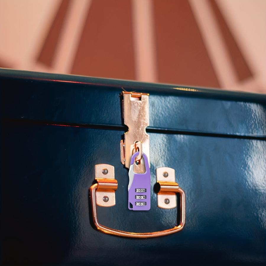 1pz Mini Lucchetto a Combinazione, Lucchetti a Combinazione a 3 Cifre, Lucchetti per Valigie da Viaggio Portatili, Lucchetti Sicuri per Zaini da Palestra