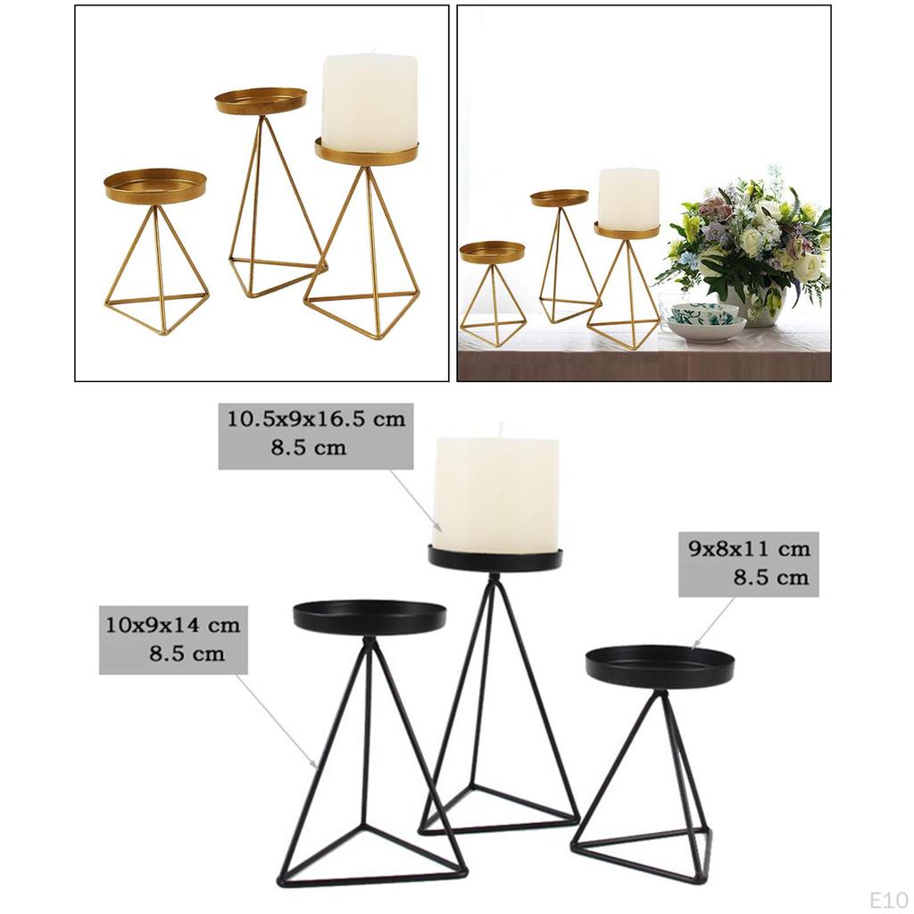 1 piece Tealight Holder, Votive Candle Holders, Metal Geometric Shape Decorative Holder for