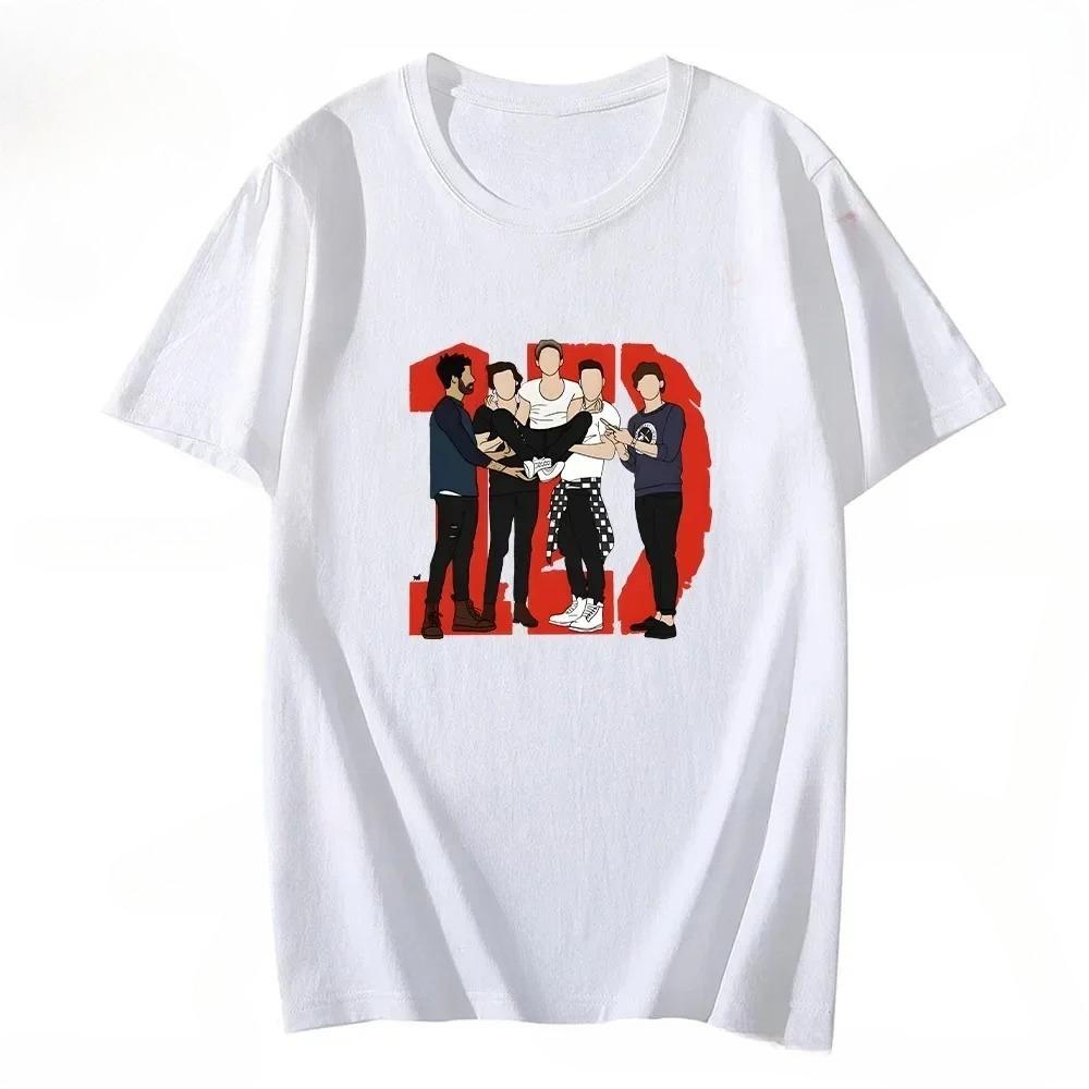 Unisex One Directions Printing Tshirt Cotton High Quality for SpringSummer Teeshirt Round Neck Popular Retro Tshirt Camisetas
