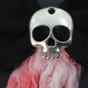 Halloween Blood Mesh Accessory Short Fingerless Wrist Gloves Spooky Skull Bow Hairpins for Halloween Masquerade Cosplay Party
