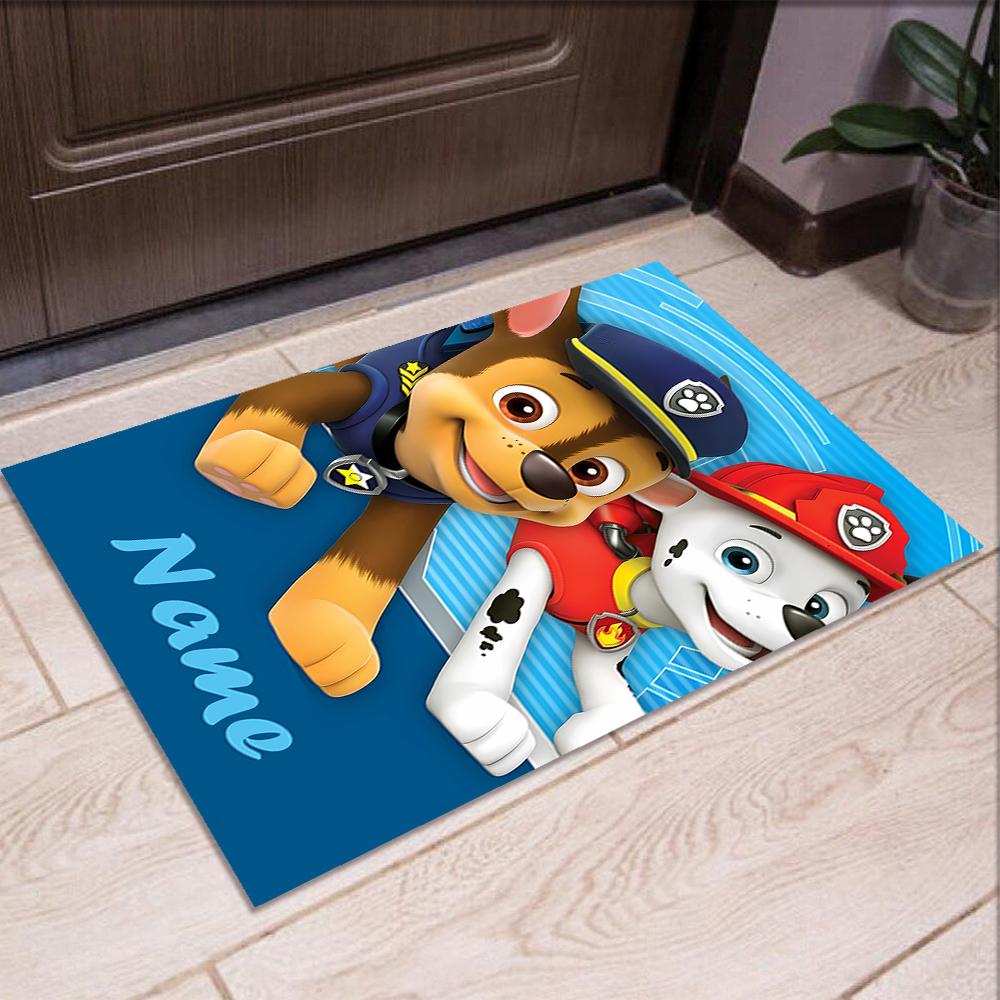 Custom Name PAW Patrol Printed Carpet,Rug for Office Chair Living Room Bedroom Kitchen Room Decor Gifts.