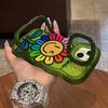 Applicable To Apple 16 Promax Mobile Phone Case 13 Smiling Face Sunflower 14 Transparent Silicone 15 Dual Bracket 11 Huawei 12