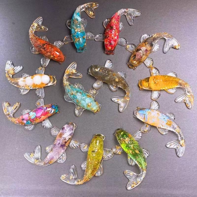 Koi Is Lucky, Simulated Carp Ornaments, Colorful and Realistic Fish Tank Aquarium Pool Decorative Figurines Miniatures