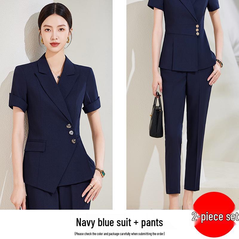 Goddess Style Professional Women's High-End Suit Skirt Set - Elegant Workwear for Mature Women