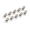 20pcs Silver Metal Pacifier Suspender Clips Metal Material Duckbill Shape Clips  Clothes Decoration