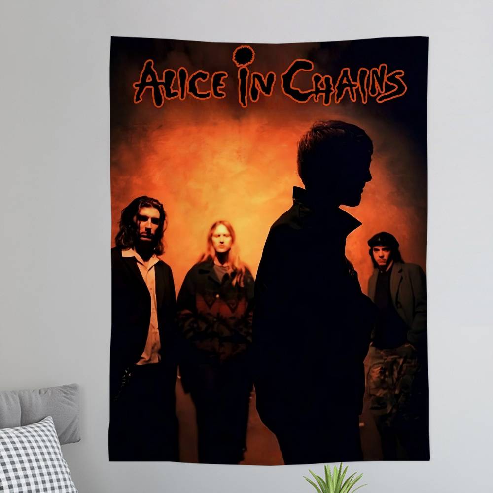 AAlice IIn CChains Colorful Tapestry Wall Hanging Bohemian Wall Tapestries Mandala Wall Art Decor
