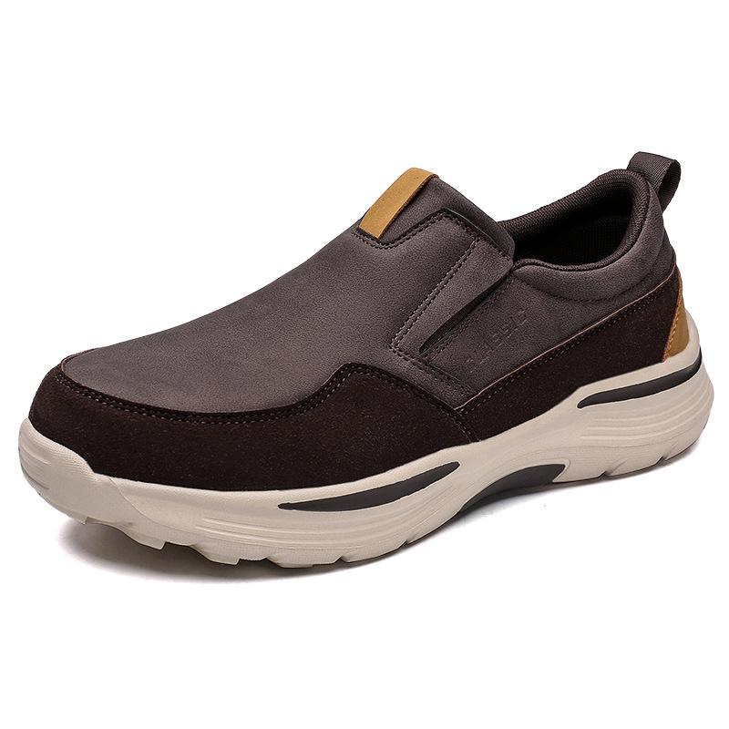 Spring Foreign Trade Leather Surface Men's Casual Shoes Large Size One Pedal Light and Comfortable Men's Shoes Spot