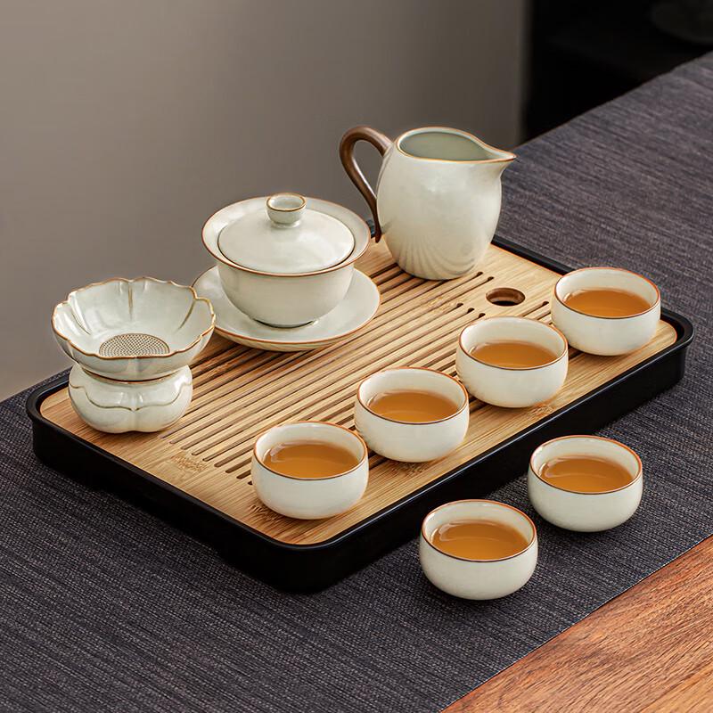 Ru Kiln Ceramic Kung Fu Tea Set