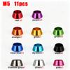 11/22pcs Aluminum Washer M2M2.5M3M4M5M6M8 Colorful Aluminum Alloy Mix Set Cap Head Gasket Washer for DIN912 Screw RC Model Parts